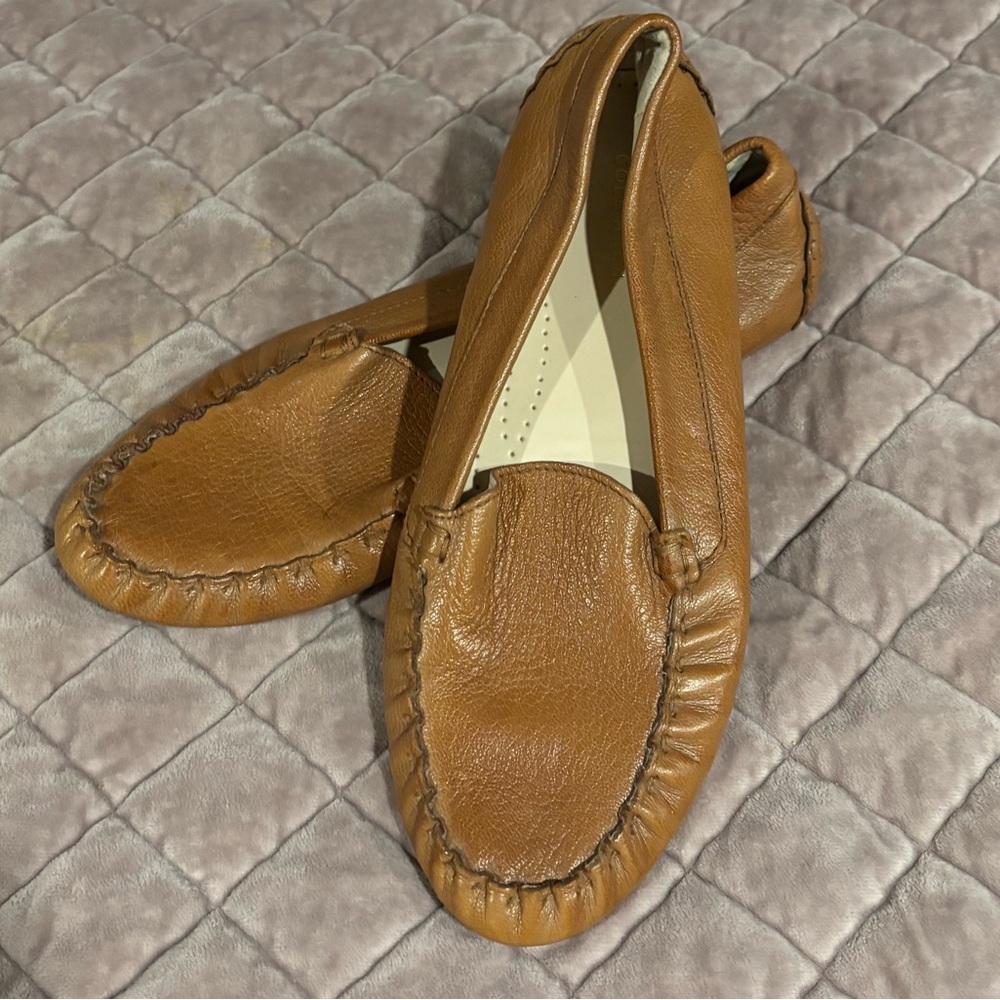 Cole Haan Tan Leather Loafers